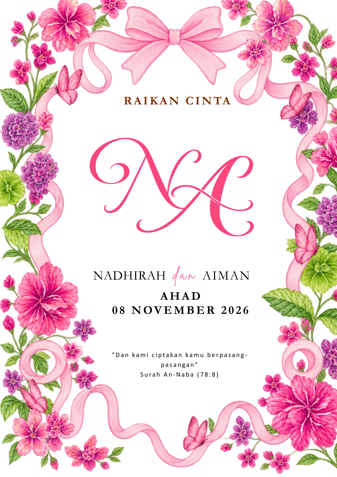 P-01 Pink Floral depan